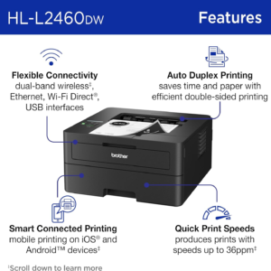 HK$1000 買到 Brother HL-L2460DW Printer 無線雷射打印機